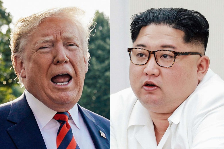 U.S. President Donald Trump and North Korean leader Kim Jong-un.